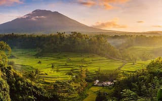 Картинка Индонезия, Агунг, Бали, тропики, остров, природа