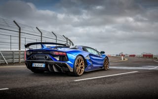 Картинка Blue, Aventador, Lamborghini