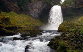 Картинка Sahalie, Водопад, Орегон