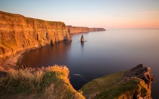 Картинка море, ирландия, скалы, берег