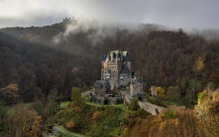 Картинка природа, германия, осень, замок