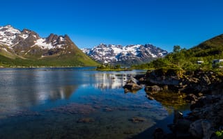 Картинка Норвегия, Природа, Горы, Лофотенские острова