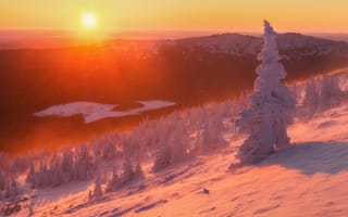 Обои Зима, фотография, Михаил Туркеев, горы