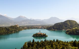 Картинка озеро, словения, блед