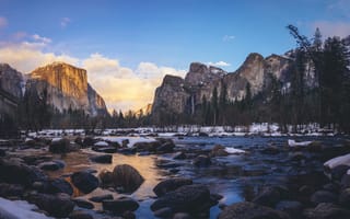Картинка Йосемити, Долина, Национальный Парк, Горы, Калифорния