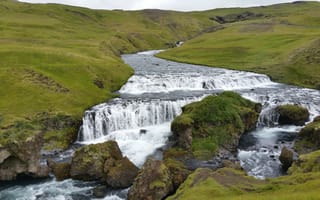 Картинка водопад, исландия