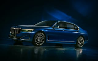 Картинка BMW, седан, синий