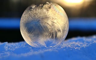 Картинка шар, ледяной, фотошоп