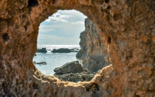 Картинка пещера, море