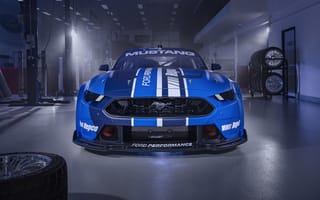 Картинка Ford, Mustang, вид спереди, 2022, Supercar, GT