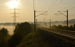 Картинка Deutsche Bahn, Немецкие Железные Дороги, электроэнергия, electricity