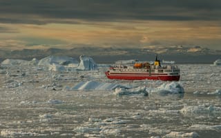Картинка Гренландия, льды, круиз