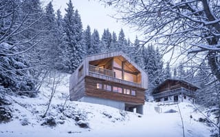 Картинка Mountain House, Alpine chalet, France