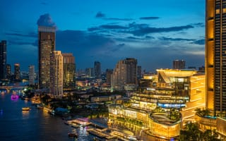 Картинка город, огни, тайланд, бангкок