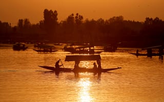 Картинка boats, Dal Lake, India, Jammu and