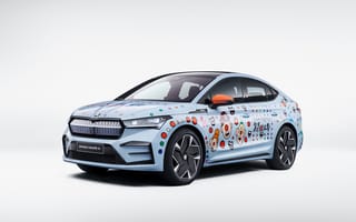 Картинка Skoda, electric car, 2022, Skoda Enyaq Coupe RS iV