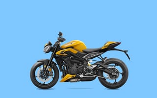 Картинка Triumph, 2023, Motorcycle Street, Triumph Street Triple 765 RS, Cosmic Yellow