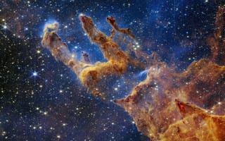 Картинка James Webb Space Telescope, NASA, Protostars, ESA, Pillars of Creation