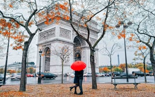 Картинка Autumn, Rainy Day, Paris