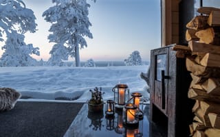 Картинка Lakeland, small cabin, comfort, Finland