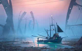 Картинка future, Last Fisherman, Digital Art
