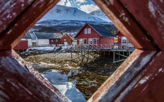 Картинка Sea Cottages, Gratangen, Norway