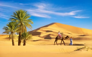Картинка dunes, Erg Chebbi desert, Morocco