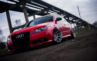Картинка Audi, Audi A4, Avant, Red