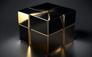 Картинка куб, минимализм