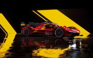 Картинка Ferrari, race-bred machine, 24 hours of le mans, Ferrari 499p, 2023