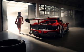 Картинка Ferrari, race-bred machine, 2023, 24 hours of le mans