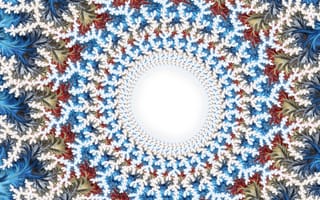Картинка фрактал, абстракция, узор, цвет, дизайн, арт, красота