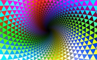 Картинка вращение, разноцветный, линии