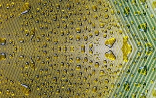 Картинка капли, отражение, зеркало