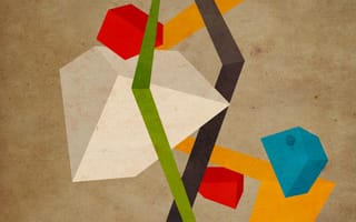 Картинка абстракция, геометрия, фигуры, цвета, линии