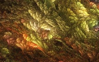 Картинка фрактал, разноцветие, лето