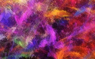 Картинка цвет, объем, рельеф, краски, пятно, радуга