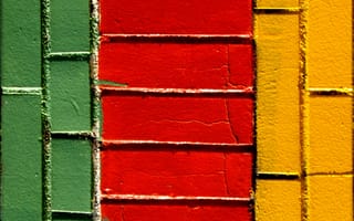 Картинка стена, кирпич, кладка, краска