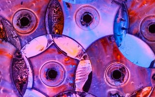 Картинка CD диски, краска, музыка, цвет