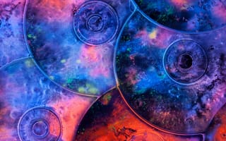 Картинка CD диски, краска, музыка, цвет
