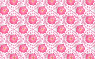 Картинка 3Д, сакура, цветы, узор, объем