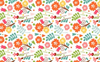 Картинка цветы, узор, весна