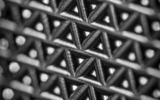 Картинка металл, ячейка, сталь, узор, монохромный