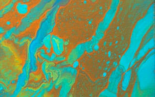 Картинка Абстракция, Капли, Разводы, Холст, Жидкость, Краска