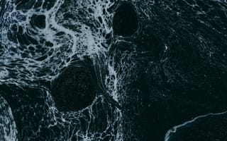 Картинка Абстракция, Разводы, Пятна, Краска, Темный