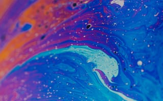 Картинка Абстракция, Разводы, Fluid Art, Краска, Жидкость, Разноцветный