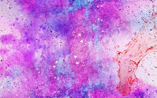 Картинка Абстракция, Текстура, Пятна, Акварель, Розовый