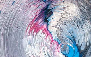 Картинка Абстракция, Разноцветный, Краска, Жидкость, Fluid Art, Скручивание