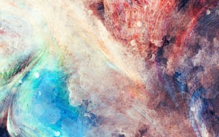 Картинка Абстракция, Линии, Пятна, Краска