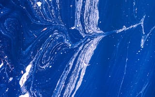 Картинка Абстракция, Текстура, Синий, Краска